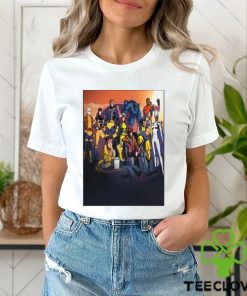 Awesome xmen 97 team assemble promotional art cyclops jean grey wolverine beast storm rogue gambit jubilee bishop morph wall decor poster shirt