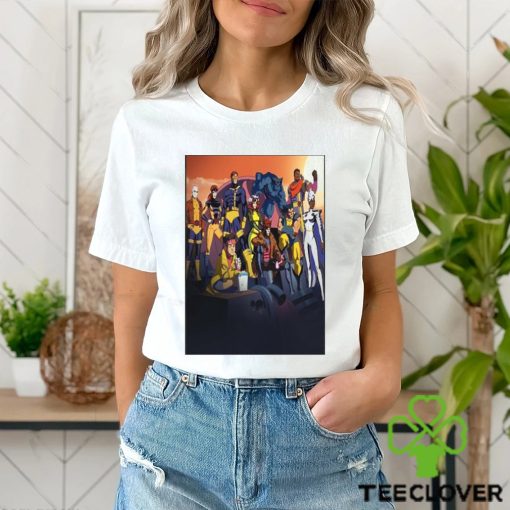 Awesome xmen 97 team assemble promotional art cyclops jean grey wolverine beast storm rogue gambit jubilee bishop morph wall decor poster hoodie, sweater, longsleeve, shirt v-neck, t-shirt