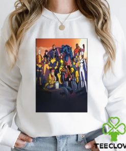 Awesome xmen 97 team assemble promotional art cyclops jean grey wolverine beast storm rogue gambit jubilee bishop morph wall decor poster hoodie, sweater, longsleeve, shirt v-neck, t-shirt