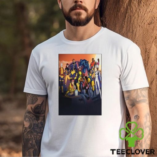 Awesome xmen 97 team assemble promotional art cyclops jean grey wolverine beast storm rogue gambit jubilee bishop morph wall decor poster hoodie, sweater, longsleeve, shirt v-neck, t-shirt