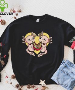 Axolotl Valentines Day hoodie, sweater, longsleeve, shirt v-neck, t-shirt Kawaii Ramen Axolotl Couple T Shirt