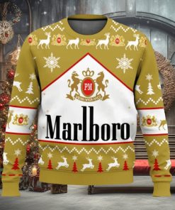 Marlboro Gold Cigarette Ugly Christmas Sweater