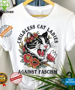 Childless Cat Lady Sweatshirt Shirt Childless Cat Ladies Against Fascism Shirt