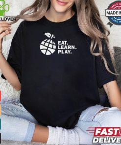 Ayesha Curry Wearing Eat Learn Play t shirt