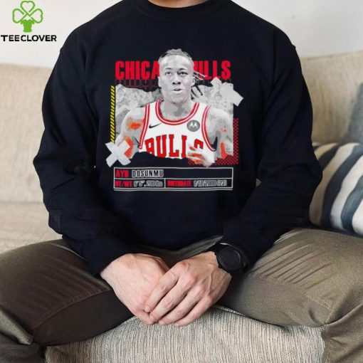 Ayo Dosunmu number 12 Chicago Bulls basketball player pose paper gift hoodie, sweater, longsleeve, shirt v-neck, t-shirt