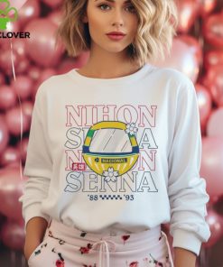 Ayrton Senna Special Edition Japan Graphic 88 93 Tee White shirt