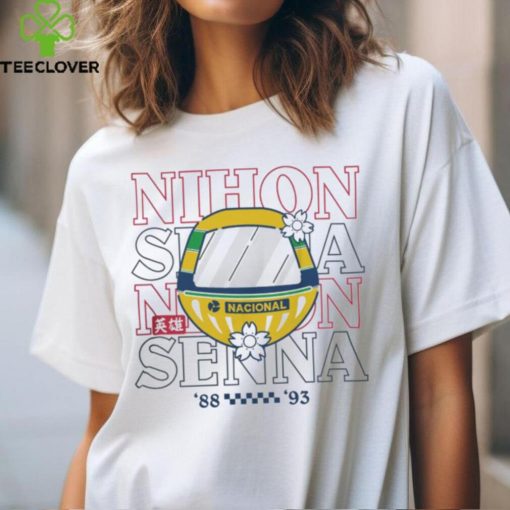Ayrton Senna Special Edition Japan Graphic 88 93 Tee White shirt