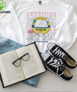 Ayrton Senna Special Edition Japan Graphic 88 93 Tee White shirt