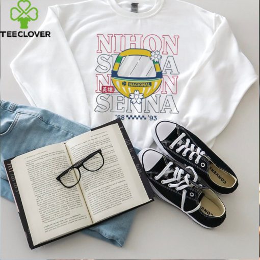 Ayrton Senna Special Edition Japan Graphic 88 93 Tee White shirt