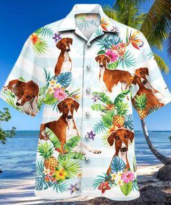 Azawakh Dog Lovers Tropical Flower Hawaiian Shirt