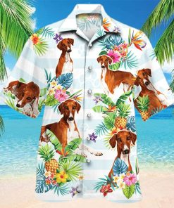 Azawakh Dog Lovers Tropical Flower Hawaiian Shirt