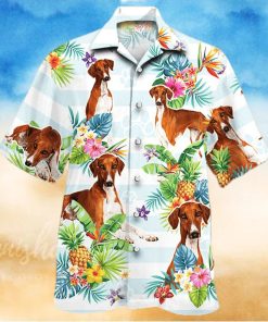 Azawakh Dog Lovers Tropical Flower Hawaiian Shirt
