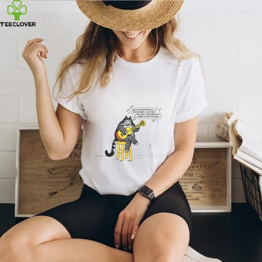 B Kliban Eat Them Mousies Guitar Shirt