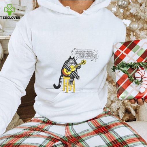 B Kliban Eat Them Mousies Guitar Shirt