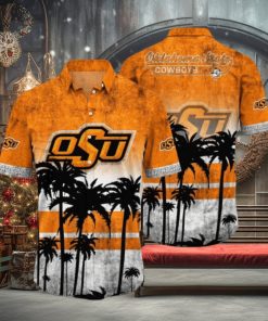 Oklahoma State Cowboys Logo Coconut Tropical Hawaiian Shirt Beach Gift For Fans