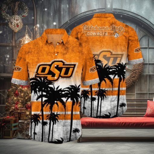 Oklahoma State Cowboys Logo Coconut Tropical Hawaiian Shirt Beach Gift For Fans