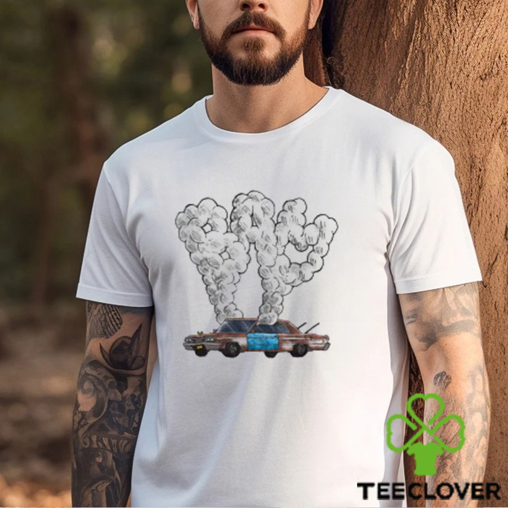 BAM x 420 Car Hot Box White Tee BAM x 420 Car Hot Box White Tee