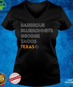 BBQ Barbecue Bluebonnets George Tacos Texas Shirt