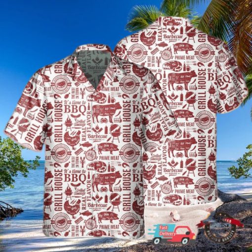 BBQ   Grill Vintage Hawaiian Shirt