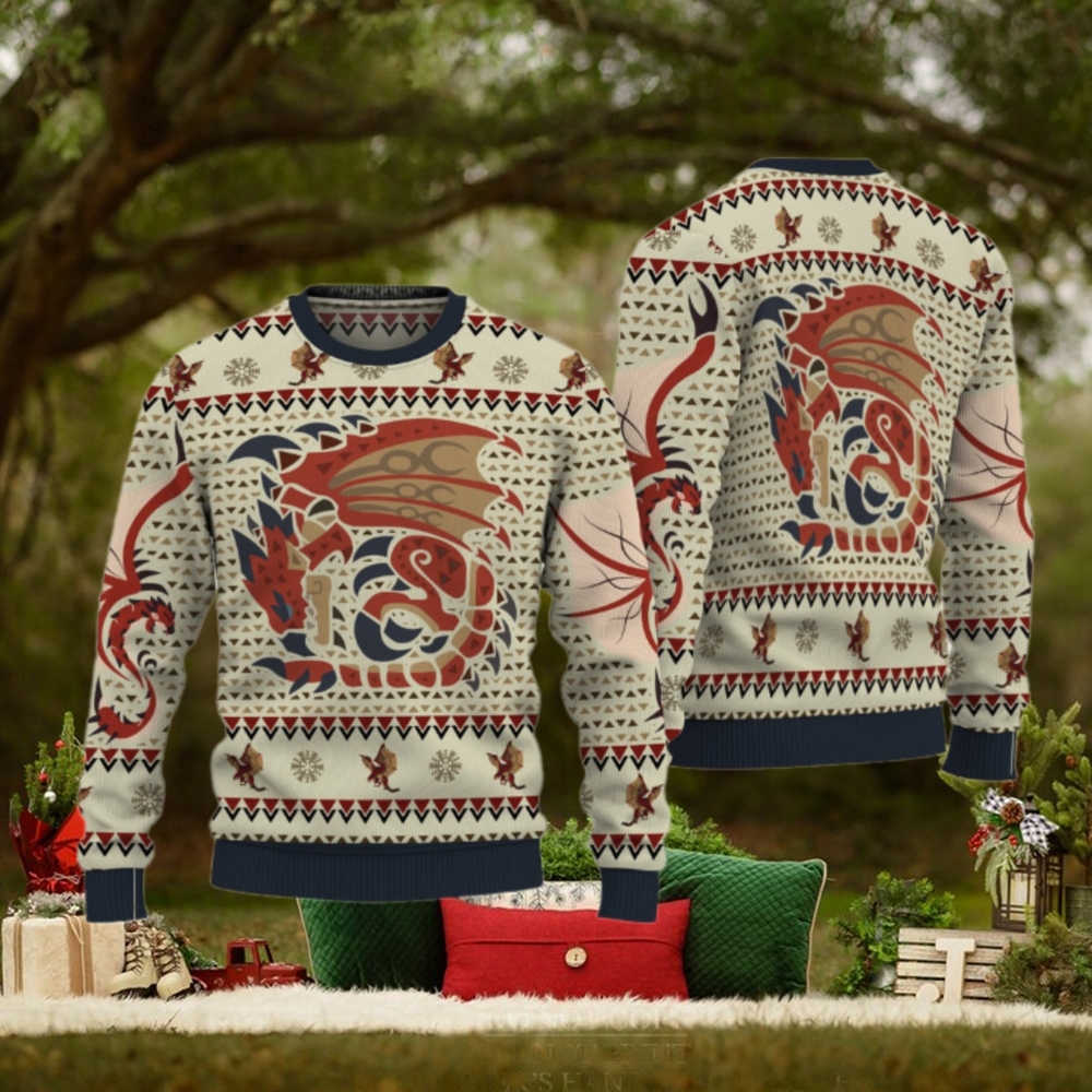 Rathalos Monster Hunter Ugly Christmas Sweater Rathalos Monster Hunter Ugly Christmas Sweater