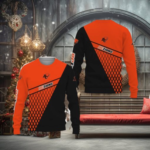 BC Lions American Sports Team Victory Champion Knitted Christmas Sweater All Over Print