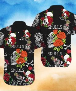 BEACH SHIRT GET NOW SKULL HAWAIIAN SHIRT 1