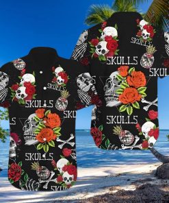 BEACH SHIRT GET NOW SKULL HAWAIIAN SHIRT 1