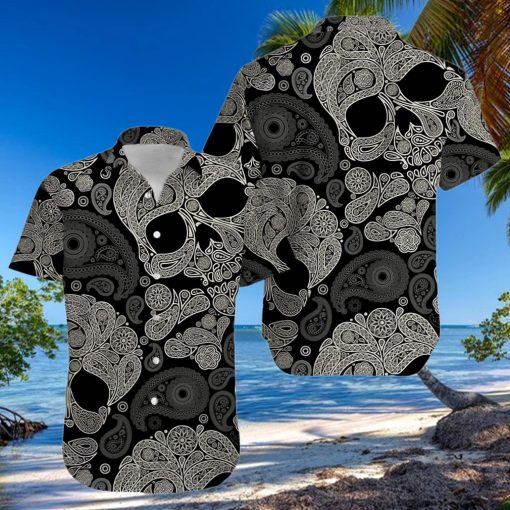 BEACH SHIRT GET NOW SKULL MANDALA HAWAIIAN ALOHA SHIRT