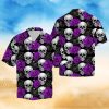 BEACH SHIRT GET NOW SKULL WITH PURPLE FLOWER HAWAIIAN ALOHA SHIRTd