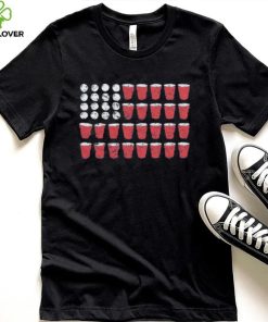 BEER PONG FLAG MEN'S TSHIRT