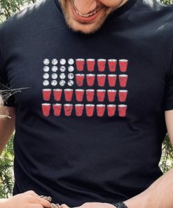 BEER PONG FLAG MEN'S TSHIRT