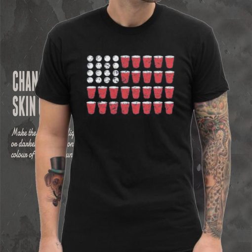 BEER PONG FLAG MEN’S TSHIRT