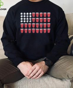 BEER PONG FLAG MEN'S TSHIRT