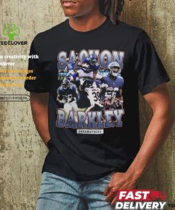 BEST Sterling Shepard Wearing Saquon Barkley Shirt