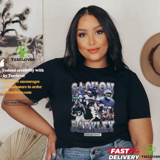 BEST Sterling Shepard Wearing Saquon Barkley Shirt