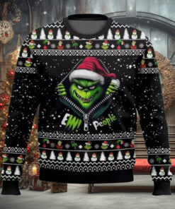 BG Grinch Santa Scary Ew People Ugly Christmas Sweater