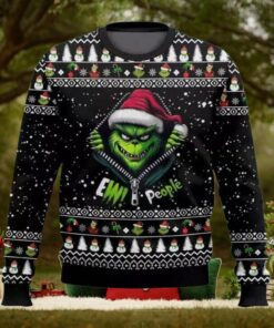 BG Grinch Santa Scary Ew People Ugly Christmas Sweater