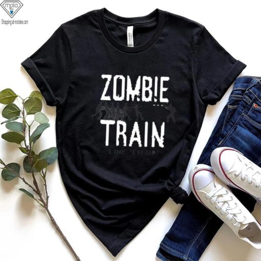 Tyronebeansticc Zombie Train Line ‘Em Up Shirt