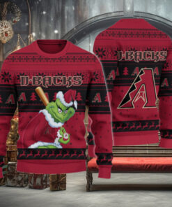 Arizona Diamondbacks Grinch Christmas Ugly Sweater