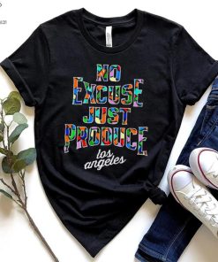 2022 2023 Los Angeles Clippers City no excuse just produce colorful logo shirt
