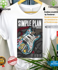 Simple plan north American tour 2024 poster shirt 3 Simple plan north American tour 2024 poster shirt