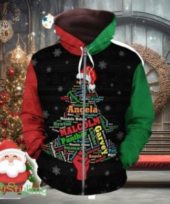 BLM – Christmas Black Power 2 Zip Hoodie 3D All Over Print