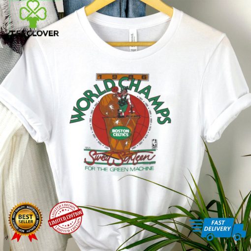 BOSTON CELTICS World Champions Mens NBA Team Ringer T Shirt