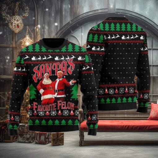 Santa’s Favorite Felon Trump Ugly Christmas Sweater