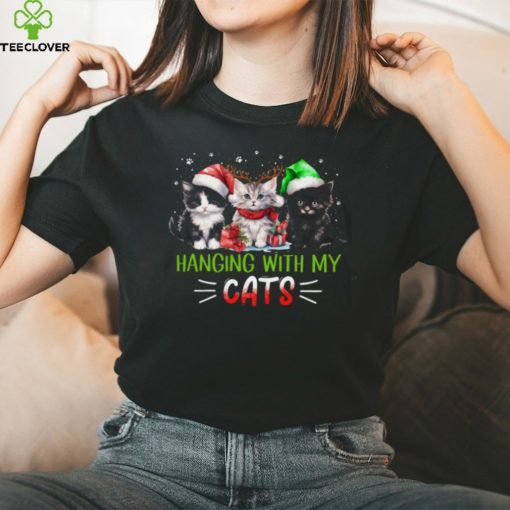 Hanging With My Cats   Cute Christmas Cat Classic T Shirt