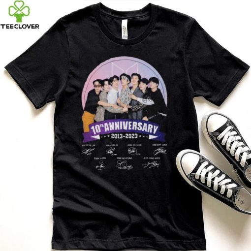 BTS 10th Anniversary 2013 2023 Signatures shirt