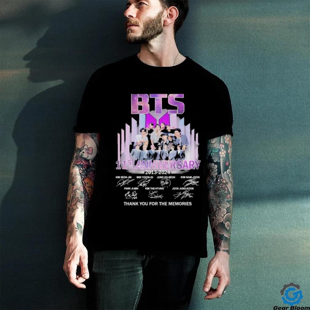 BTS 11st Anniversary Thank You For The Music And Memories T Shirt BTS 11st Anniversary Thank You For The Music And Memories T Shirt