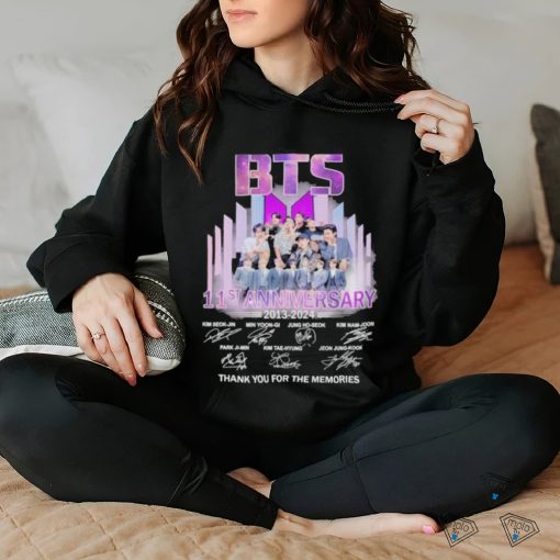 BTS 11th Anniversary 2013 2024 Thank you For The Memories T Shirt