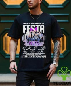 BTS Festa 10th anniversary BTS Presents everywhere signatures shirt