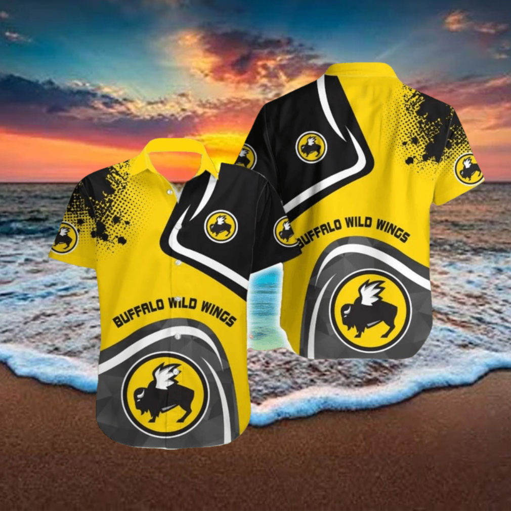 BUFFALO WILD WINGS Vibrant Brand Beach Hawaiian Shirt Men And Women Gift BUFFALO WILD WINGS Vibrant Brand Beach Hawaiian Shirt Men And Women Gift